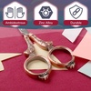 image:imageJubileeYarn Decorative Floral Embroidery Craft Scissors  Antique Silver  1 ScissorFlourish  Copper