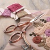 image:imageJubileeYarn Decorative Floral Embroidery Craft Scissors  Antique Silver  1 ScissorFlourish  Copper