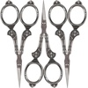 image:imageJubileeYarn Decorative Floral Embroidery Craft Scissors  Antique Silver  1 ScissorFlourish  Gunmetal