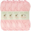 image:imageJubileeYarn Delightfully Bold Yarn  100gSkein Worsted Bamboo Rayon  Pink Dust  2 Skeins01 Pink Dust