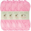 image:imageJubileeYarn Delightfully Bold Yarn  100gSkein Worsted Bamboo Rayon  Pink Dust  2 Skeins02 Shy Blush