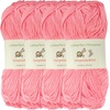 image:imageJubileeYarn Delightfully Bold Yarn  100gSkein Worsted Bamboo Rayon  Pink Dust  2 Skeins03 Watermelon