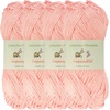 image:imageJubileeYarn Delightfully Bold Yarn  100gSkein Worsted Bamboo Rayon  Pink Dust  2 Skeins08 Pastel Pink