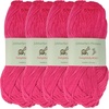 image:imageJubileeYarn Delightfully Bold Yarn  100gSkein Worsted Bamboo Rayon  Pink Dust  2 Skeins17 Magenta