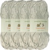 image:imageJubileeYarn Delightfully Bold Yarn  100gSkein Worsted Bamboo Rayon  Pink Dust  2 Skeins22 Cloudy Grey