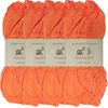 image:imageJubileeYarn Delightfully Bold Yarn  100gSkein Worsted Bamboo Rayon  Pink Dust  2 Skeins26 Orange Juice