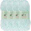 image:imageJubileeYarn Delightfully Bold Yarn  100gSkein Worsted Bamboo Rayon  Pink Dust  2 Skeins29 Light Blue