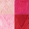 image:imageJubileeYarn Delightfully Bold Yarn  100gSkein Worsted Bamboo Rayon  Pink Dust  2 Skeins93 Shades of Red
