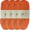 image:imageJubileeYarn Delightfully Bold Yarn  100gSkein Worsted Bamboo Rayon  Pink Dust  4 Skeins23 Amber