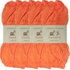 image:imageJubileeYarn Delightfully Bold Yarn  100gSkein Worsted Bamboo Rayon  Pink Dust  4 Skeins26 Orange Juice