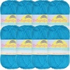 image:imageJubileeYarn Delightfully Fine Yarn  50gSkein Lace Bamboo Rayon  Pastel Pink  4 Skeins16 Aqua Blue Sea