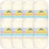 image:imageJubileeYarn Delightfully Fine Yarn  50gSkein Lace Bamboo Rayon  Pastel Pink  4 Skeins19 Snow White