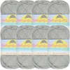 image:imageJubileeYarn Delightfully Fine Yarn  50gSkein Lace Bamboo Rayon  Pastel Pink  4 Skeins22 Cloudy Grey