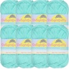 image:imageJubileeYarn Delightfully Fine Yarn  50gSkein Lace Bamboo Rayon  Pastel Pink  4 Skeins30 Aqua