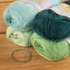 image:imageJubileeYarn Delightfully Fine Yarn  50gSkein Lace Bamboo Rayon  Shades of Blue  4 SkeinsShades of Green