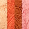 image:imageJubileeYarn Delightfully Fine Yarn  50gSkein Lace Bamboo Rayon  Shades of Blue  4 SkeinsShades of Orange