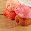 image:imageJubileeYarn Delightfully Fine Yarn  50gSkein Lace Bamboo Rayon  Shades of Blue  4 SkeinsShades of Orange
