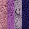 image:imageJubileeYarn Delightfully Fine Yarn  50gSkein Lace Bamboo Rayon  Shades of Blue  4 SkeinsShades of Purple