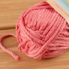 image:imageJubileeYarn Delightfully Plump Yarn  100gSkein Super Chunky Bamboo Rayon  Pink Dust  2 Skeins04 Hot Coral