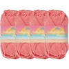 image:imageJubileeYarn Delightfully Plump Yarn  100gSkein Super Chunky Bamboo Rayon  Pink Dust  2 Skeins04 Hot Coral