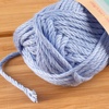 image:imageJubileeYarn Delightfully Plump Yarn  100gSkein Super Chunky Bamboo Rayon  Pink Dust  2 Skeins07 Blue Sky