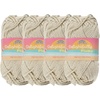 image:imageJubileeYarn Delightfully Plump Yarn  100gSkein Super Chunky Bamboo Rayon  Pink Dust  2 Skeins09 Beloved Pearl