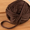 image:imageJubileeYarn Delightfully Plump Yarn  100gSkein Super Chunky Bamboo Rayon  Pink Dust  2 Skeins110 Dark Brown