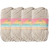 image:imageJubileeYarn Delightfully Plump Yarn  100gSkein Super Chunky Bamboo Rayon  Pink Dust  2 Skeins21 Beige