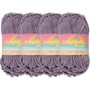 image:imageJubileeYarn Delightfully Plump Yarn  100gSkein Super Chunky Bamboo Rayon  Pink Dust  2 Skeins27 Light Purple Grape