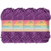image:imageJubileeYarn Delightfully Plump Yarn  100gSkein Super Chunky Bamboo Rayon  Pink Dust  2 Skeins28 Purple
