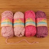 image:imageJubileeYarn Delightfully Plump Yarn  100gSkein Super Chunky Bamboo Rayon  Shades of Purple  4 SkeinsShades of Pink