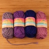 image:imageJubileeYarn Delightfully Plump Yarn  100gSkein Super Chunky Bamboo Rayon  Shades of Purple  4 SkeinsShades of Purple
