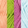 image:imageJubileeYarn Delightfully Plump Yarn  100gSkein Super Chunky Bamboo Rayon  Shades of Purple  4 SkeinsShades of Tropical Colors