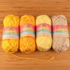 image:imageJubileeYarn Delightfully Plump Yarn  100gSkein Super Chunky Bamboo Rayon  Shades of Purple  4 SkeinsShades of Yellow