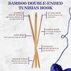 image:imageJubileeYarn Double Ended Bamboo Tunisian Crochet Hooks Set  Carbonized Brown  15 SizesCarbonized Brown