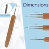 image:imageJubileeYarn Dreadlock Crochet Hooks  Bamboo Hair Weaving Needles for Dreads  1 Set of 31 Set