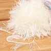 image:imageJubileeYarn Feather Whimsy Eyelash Yarn  50gSkein Fine Polyester Fur  Dark Purple  6 Skeins11 Cream