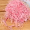 image:imageJubileeYarn Feather Whimsy Eyelash Yarn  50gSkein Fine Polyester Fur  Dark Purple  6 Skeins26 Coral