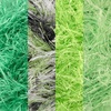 image:imageJubileeYarn Feather Whimsy Eyelash Yarn  50gSkein Fine Polyester Fur  Peacock  6 SkeinsShades of Green