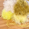 image:imageJubileeYarn Feather Whimsy Eyelash Yarn  50gSkein Fine Polyester Fur  Peacock  6 SkeinsShades of Yellow