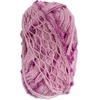 image:imageJubileeYarn Fishnet Pom Pom Yarn  100gSkein  Sandstone  3 Skeins12 Royal Purple