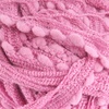 image:imageJubileeYarn Fishnet Pom Pom Yarn  50g Mini Bonbons  White  6 SkeinsWine