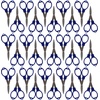 image:imageJubileeYarn Folding Scissors TSA Compliant and Portable Compact Safe Travel Scissors Stainless Steel Retractable  4 UnitsBlue