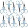 image:imageJubileeYarn Folding Scissors TSA Compliant and Portable Compact Safe Travel Scissors Stainless Steel Retractable  4 UnitsBlue Bestie