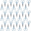 image:imageJubileeYarn Folding Scissors TSA Compliant and Portable Compact Safe Travel Scissors Stainless Steel Retractable  4 UnitsBlue Bestie