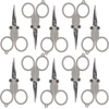 image:imageJubileeYarn Folding Scissors TSA Compliant and Portable Compact Safe Travel Scissors Stainless Steel Retractable  4 UnitsGenerous Grey