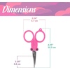 image:imageJubileeYarn Folding Scissors TSA Compliant and Portable Compact Safe Travel Scissors Stainless Steel Retractable  4 UnitsLoyal Lavender