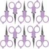 image:imageJubileeYarn Folding Scissors TSA Compliant and Portable Compact Safe Travel Scissors Stainless Steel Retractable  4 UnitsLoyal Lavender