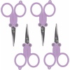 image:imageJubileeYarn Folding Scissors TSA Compliant and Portable Compact Safe Travel Scissors Stainless Steel Retractable  4 UnitsLoyal Lavender