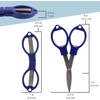 image:imageJubileeYarn Folding Scissors TSA Compliant and Portable Compact Safe Travel Scissors Stainless Steel Retractable  4 UnitsOrange